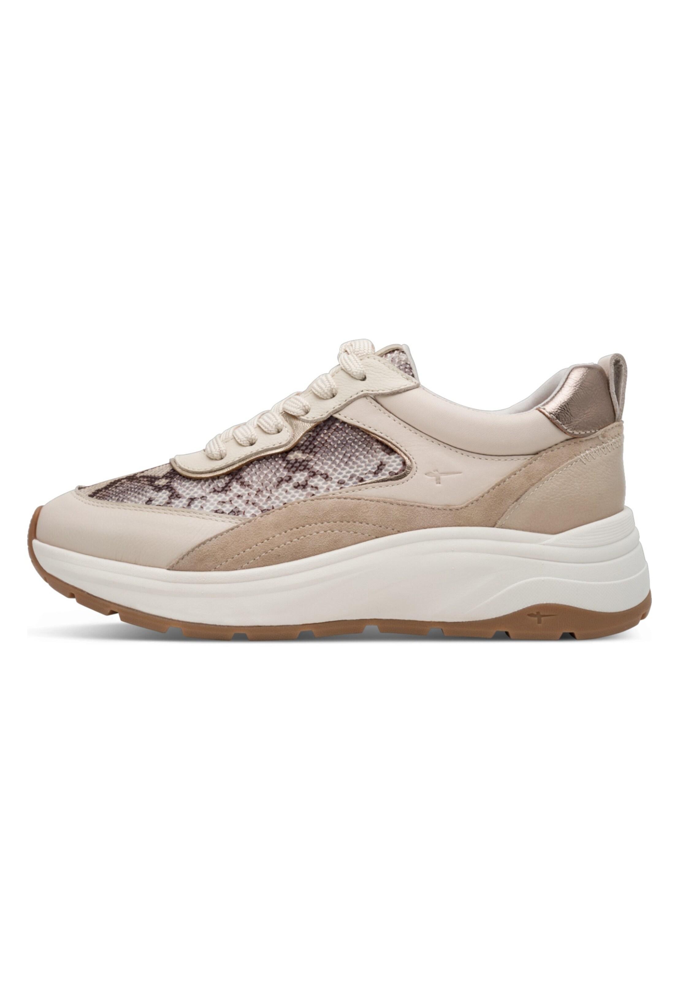 Tamaris Platform trainers in Beige