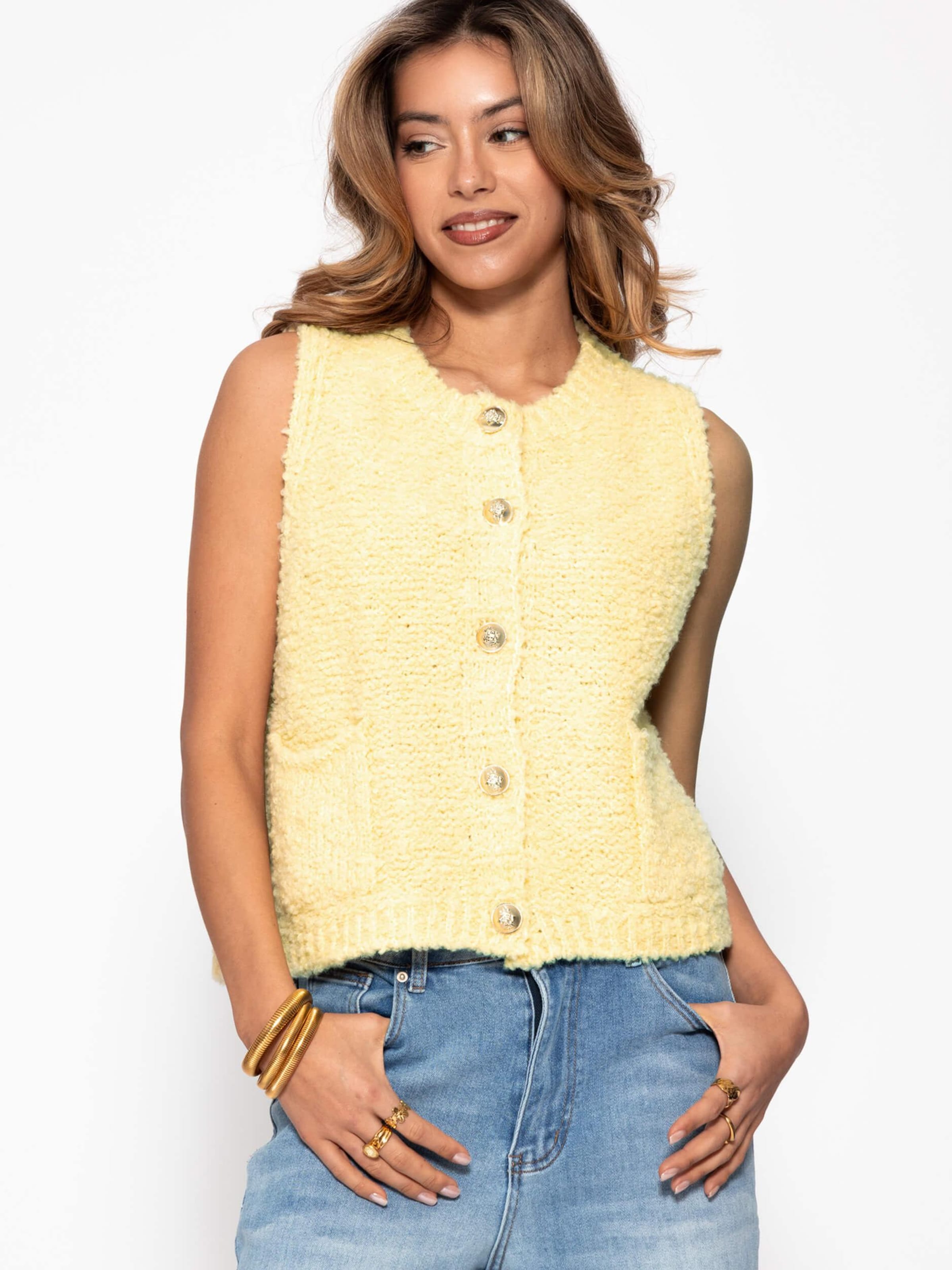 SASSYCLASSY Vest in Yellow