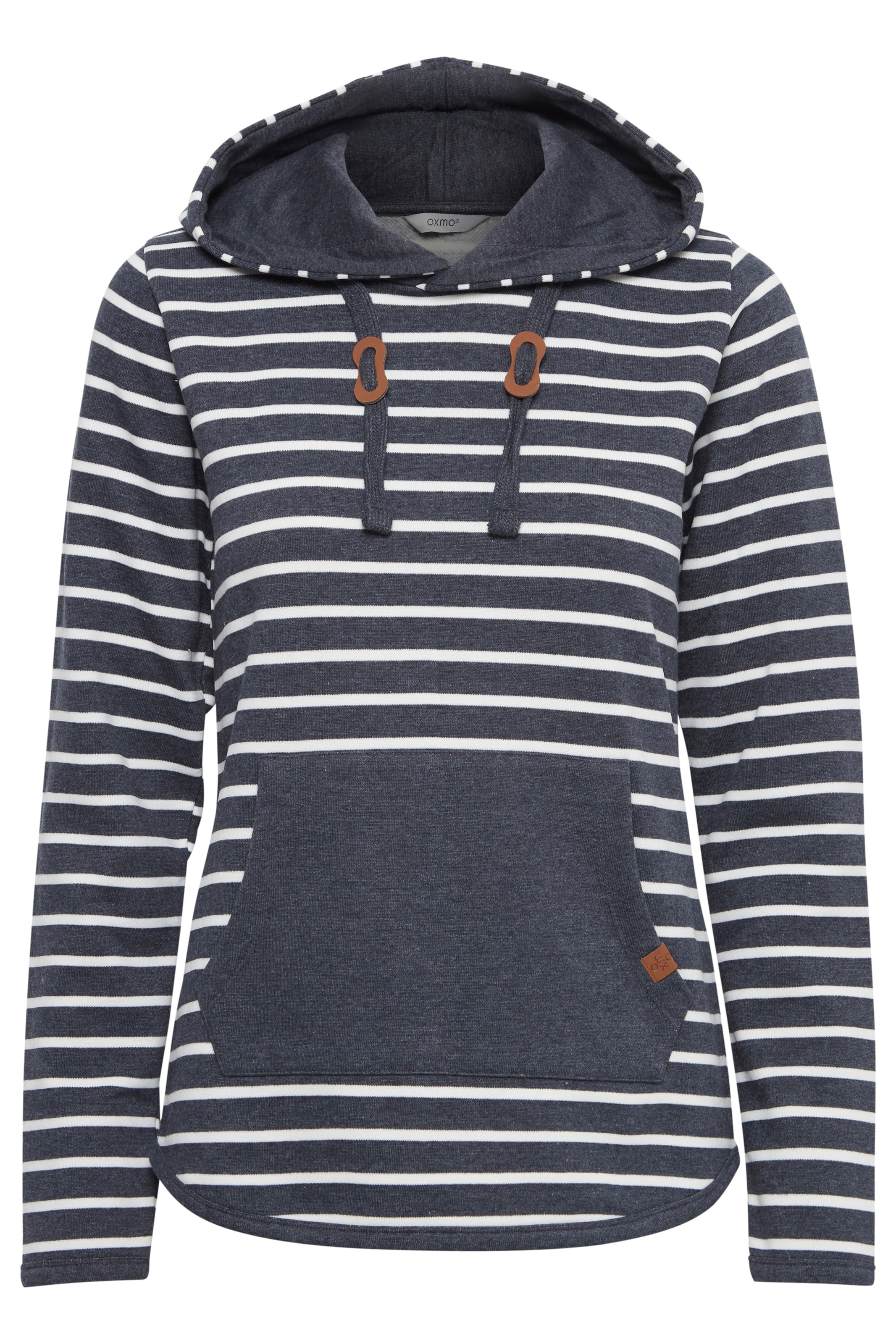 Oxmo Sweatshirt 'Carina' in navy / weiß, Produktansicht