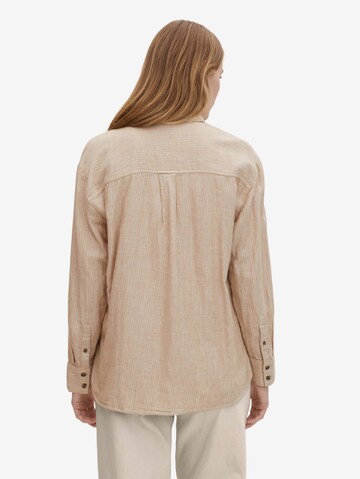 TOM TAILOR Bluse in Beige