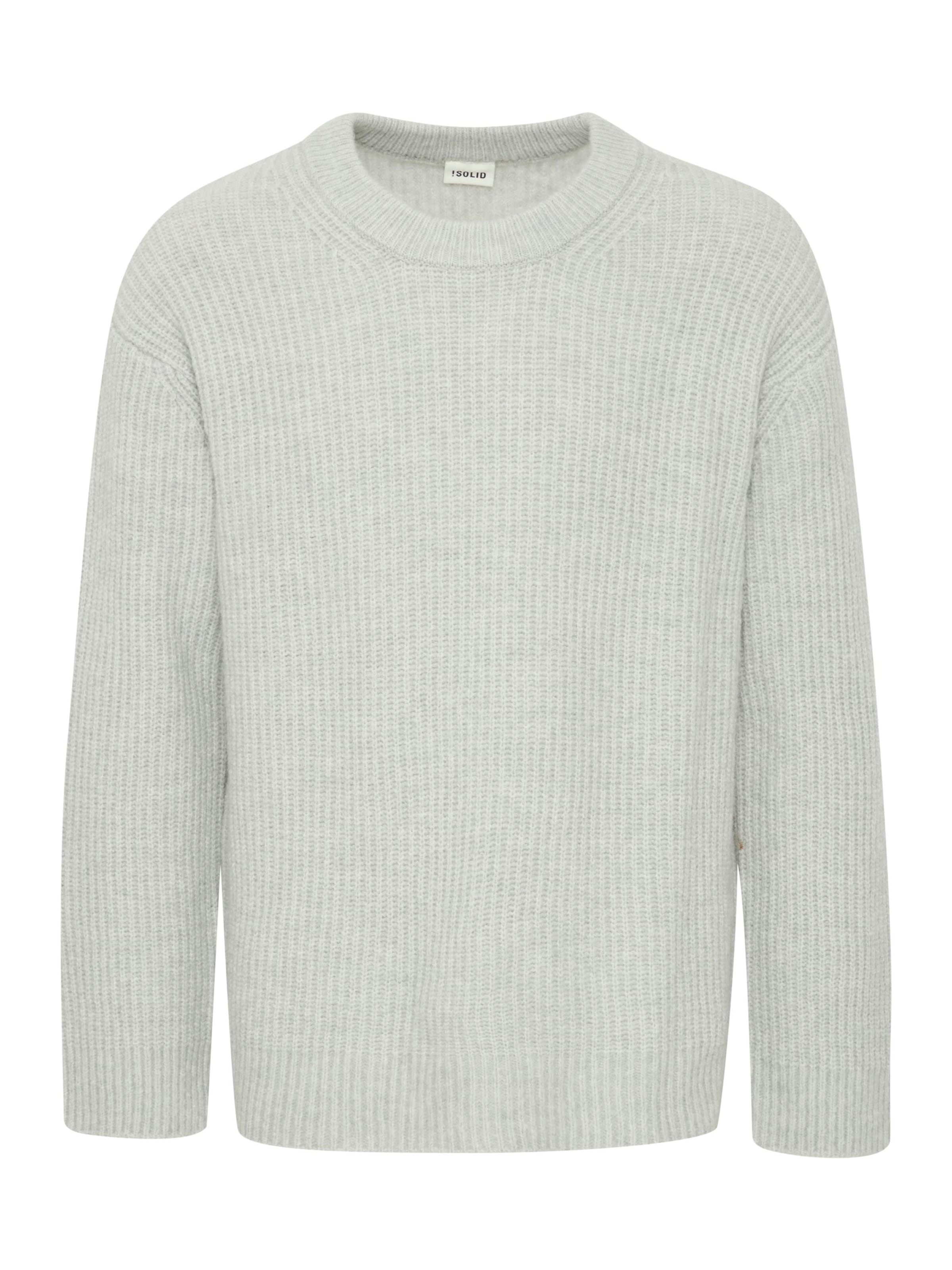 !Solid Pullover 'NOHI' in Grau: Vorderseite