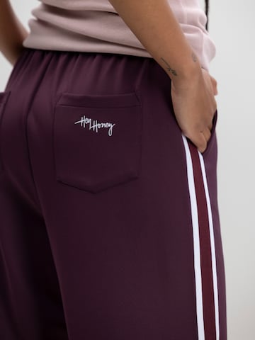Skinny Pantaloni sportivi 'Phoenix' di Hey Honey in rosso