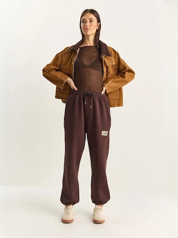 Bianco Lucci Loose fit Trousers in Brown