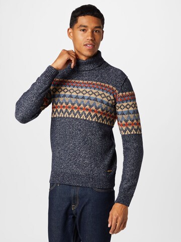 INDICODE JEANS Sweater 'Tarly' in Blue: front