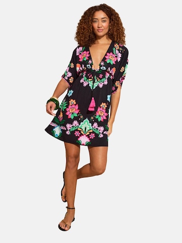 love & rosesHaljina za plažu - crna boja: prednji dio