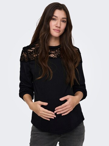 Only Maternity Sweatshirt 'CATALINA' in Black: front