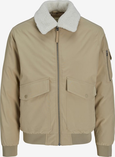 JACK & JONES Veste mi-saison en beige / blanc, Vue avec produit