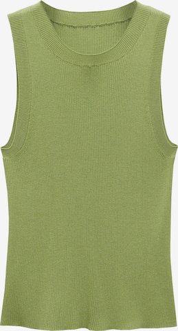 Tops en tricot 'KARL' MANGO en vert : devant
