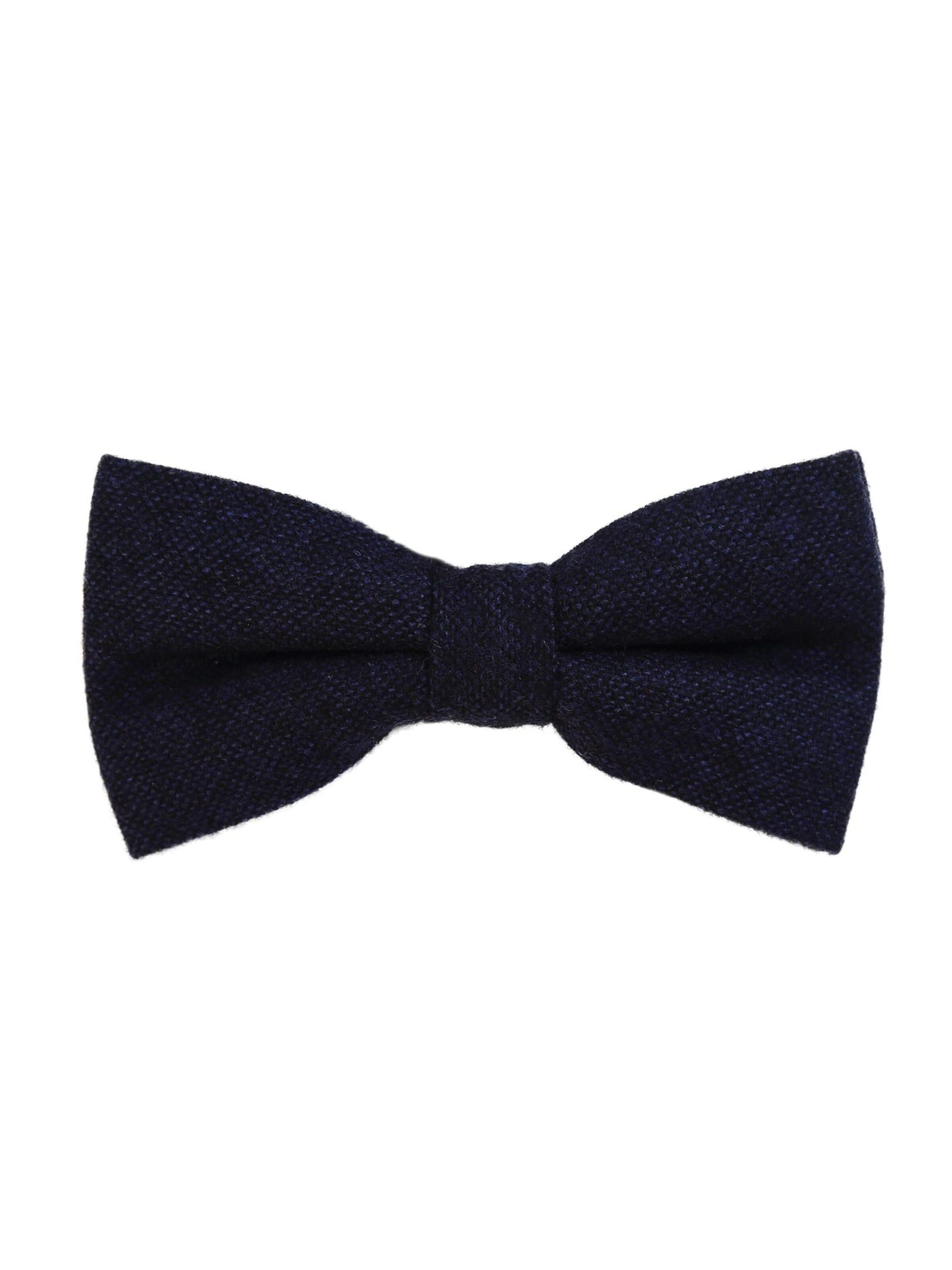 DonDon Bow Tie 'DonDon Herren Jeans Fliege Schleife gebunden 100% Baumwolle dunkelblau' in Blue: front