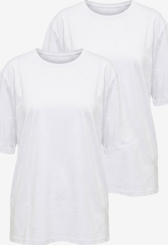 Ulla Popken Shirt in Weiß: Vorderseite