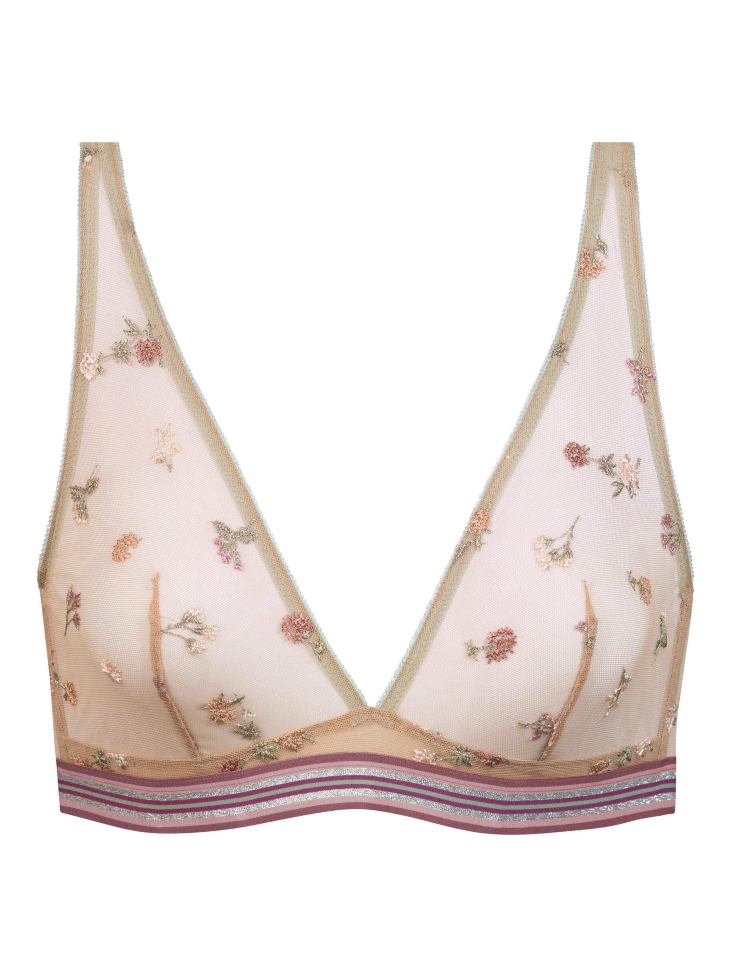 Mey Soutien-gorge en 90 en beige / marron / vert / rose, Vue avec produit