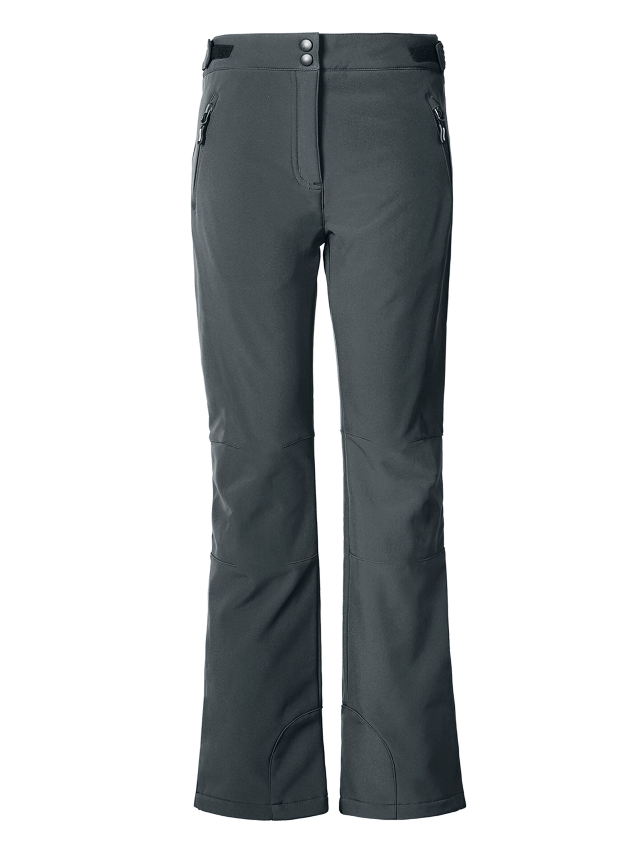 33,000ft Regular Outdoor Pants '33,000ft Women's Fleece Lined Ski Pants' in Grey: front