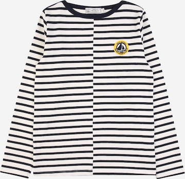 PETIT BATEAU Shirts 'MARINIERE' i grå: forside