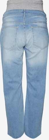 MAMALICIOUS Wide Leg Jeans 'Troya' in Blau