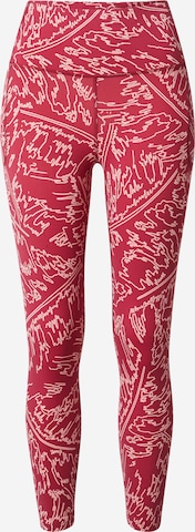 UNDER ARMOUR Workout Pants 'Meridian' in Pink: front