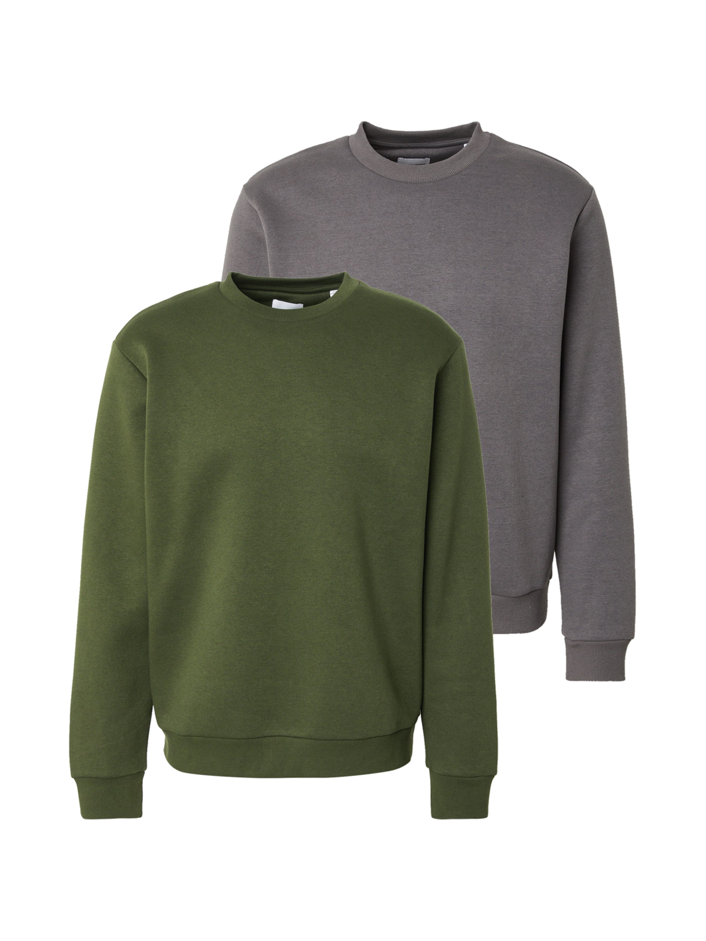 JACK & JONES Sweatshirt 'JJEBRADLEY' in Grey: front