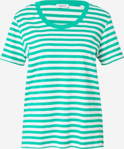 ESPRIT T-shirt en vert / blanc, Vue avec produit