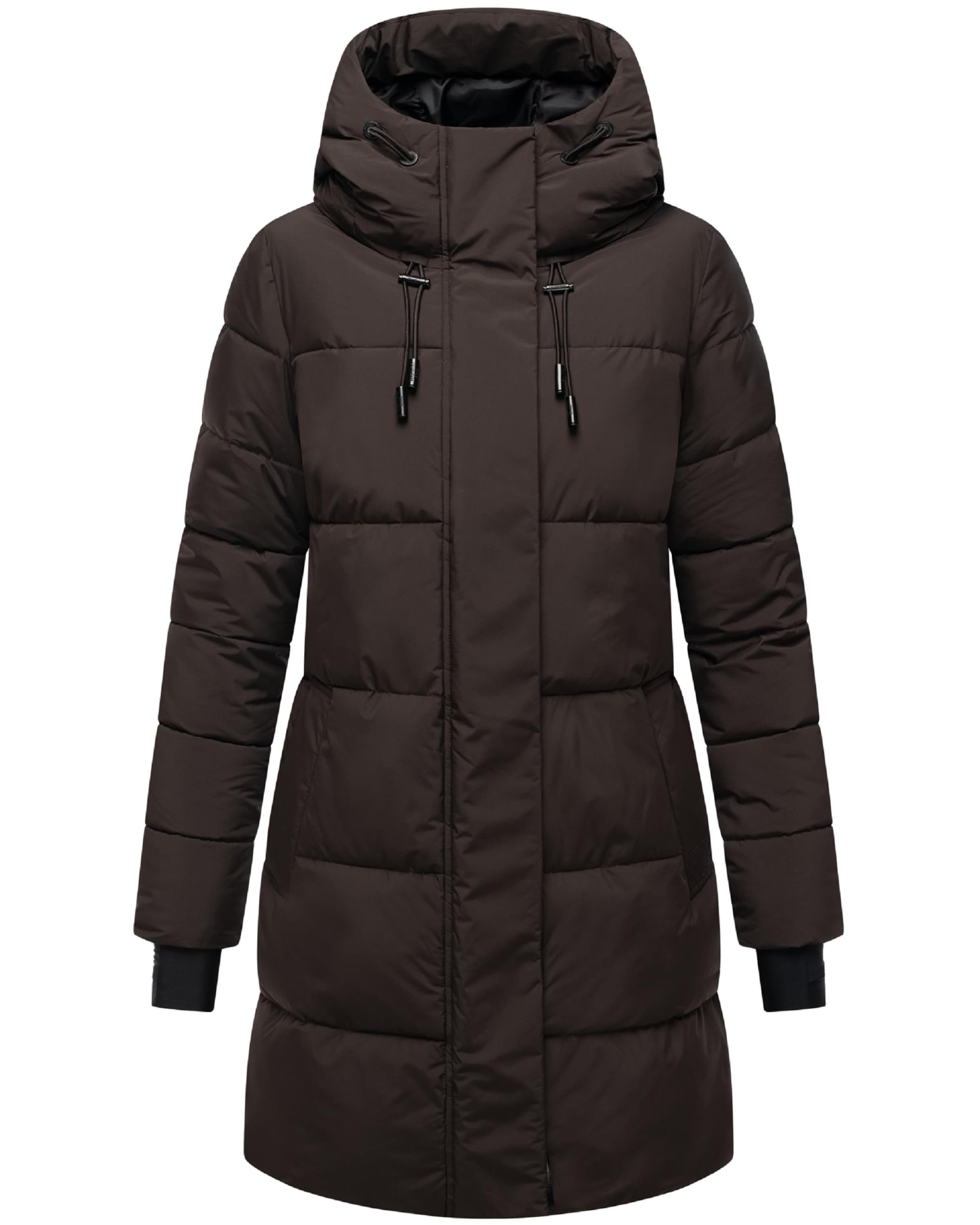 MARIKOO Winter coat 'Kaituu XVI' in Brown: front