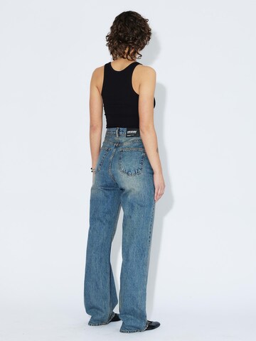 Dr. Denim Regular Jeans 'Echo High Straight' in Blauw