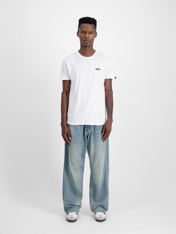Maglietta di ALPHA INDUSTRIES in bianco
