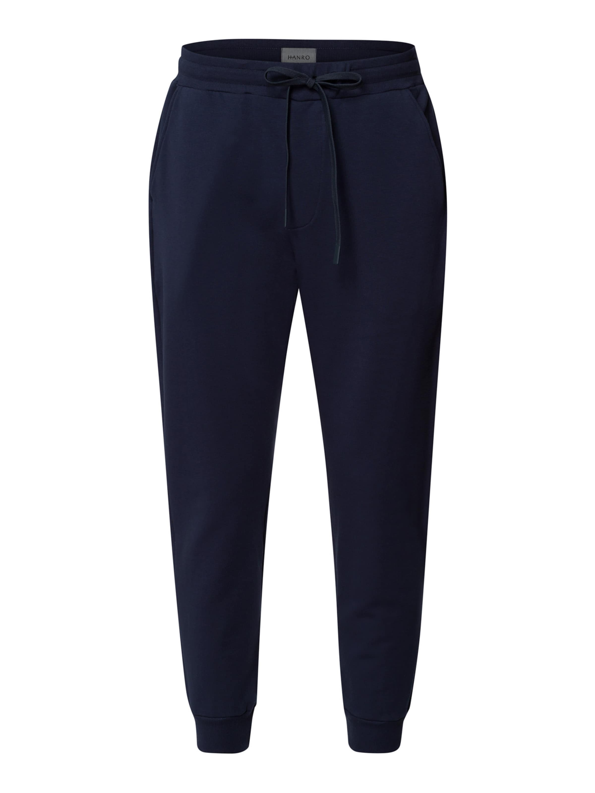 Pantalon de pyjama ' Natural Living ' Hanro en bleu : devant