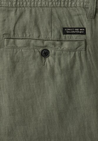 Street One MEN Regular Chino Pants in Green