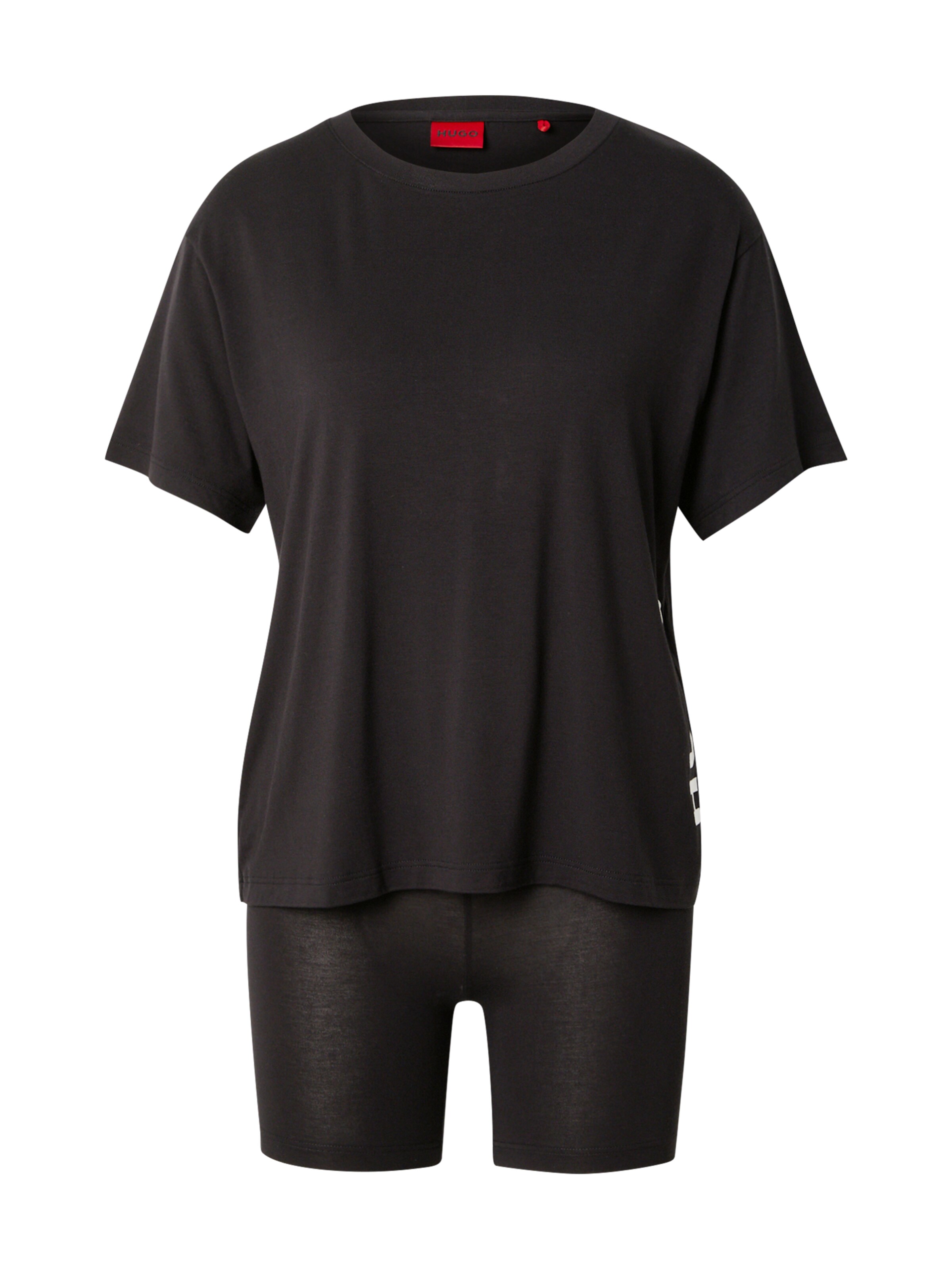 Shorty 'UNITE' HUGO en noir : devant