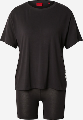 HUGO Pyjamashortsit 'UNITE' värissä musta: etupuoli