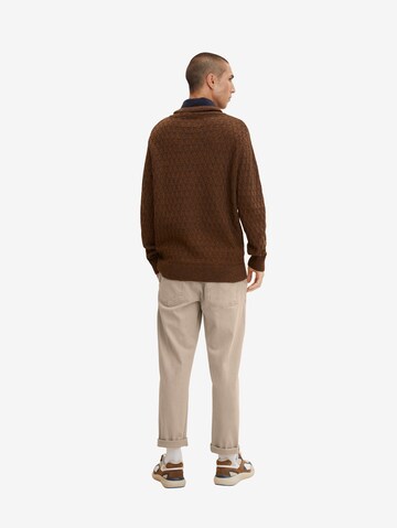 TOM TAILOR Sweater in Brown