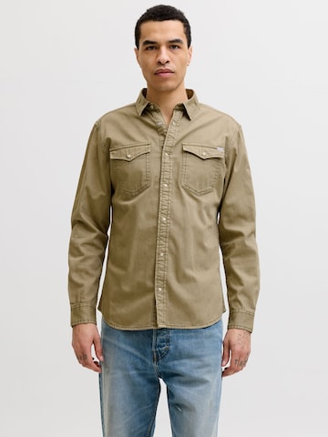 JACK & JONES Slim fit Overhemd in Groen: voorkant