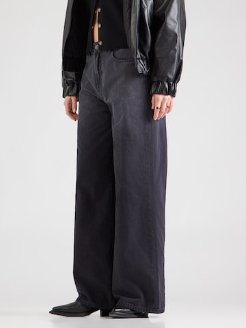 Elias Rumelis Wide leg Τζιν 'KALEA' σε μαύρο: μπροστά