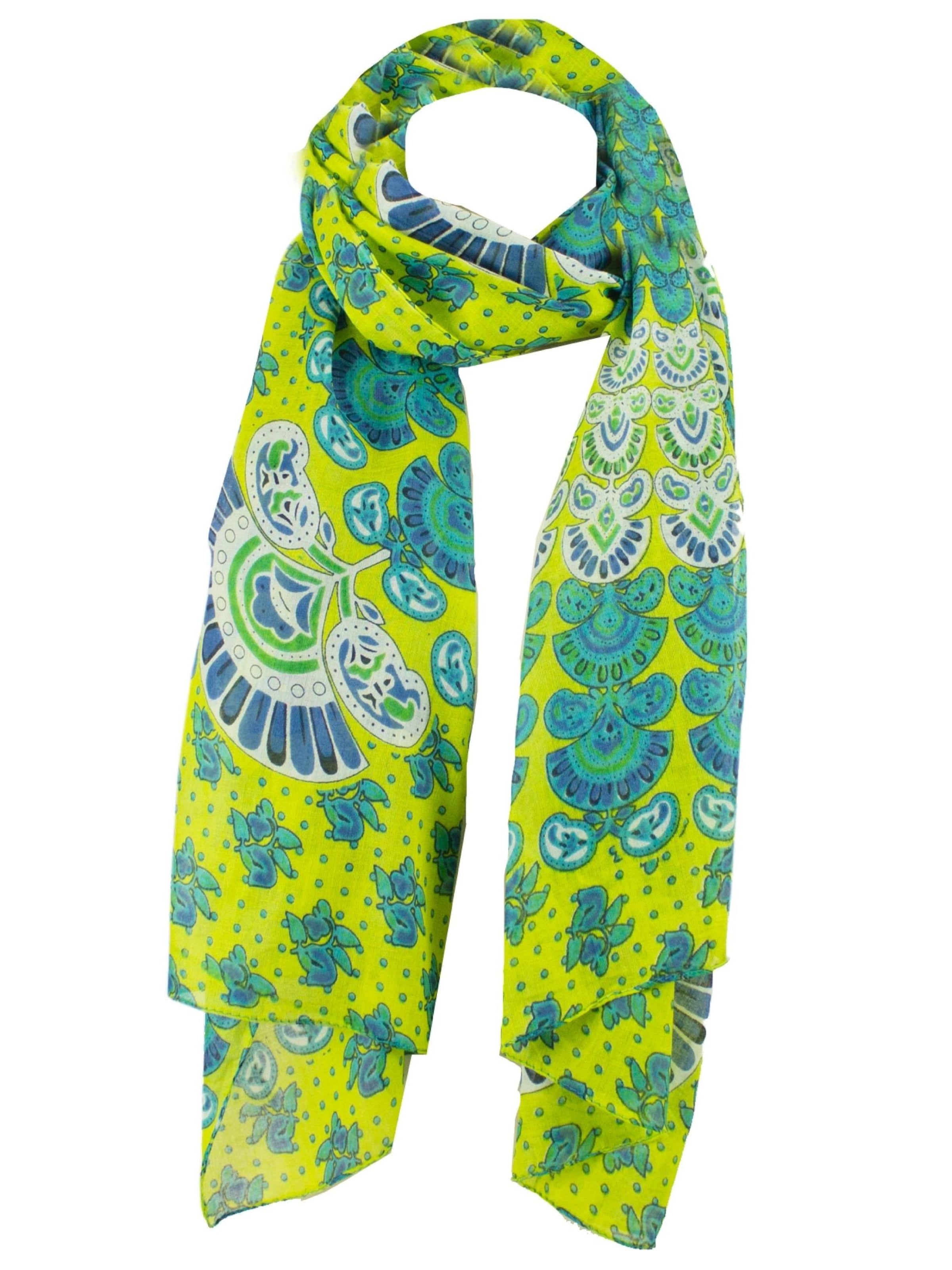 Sunsa Scarf 'Sunsa' in Green: front