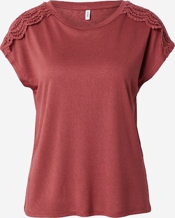 raudona ONLY Marškinėliai 'ONLSIA': priekis