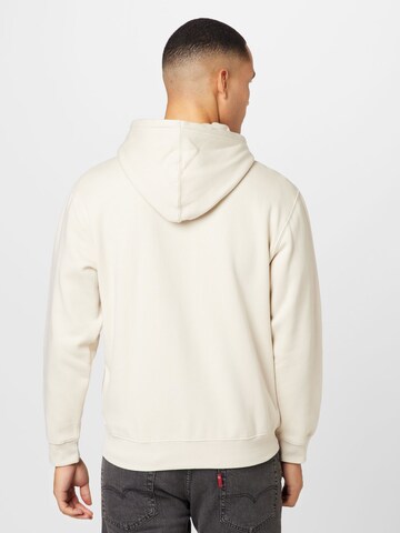 WEEKDAY Zip-Up Hoodie in Beige