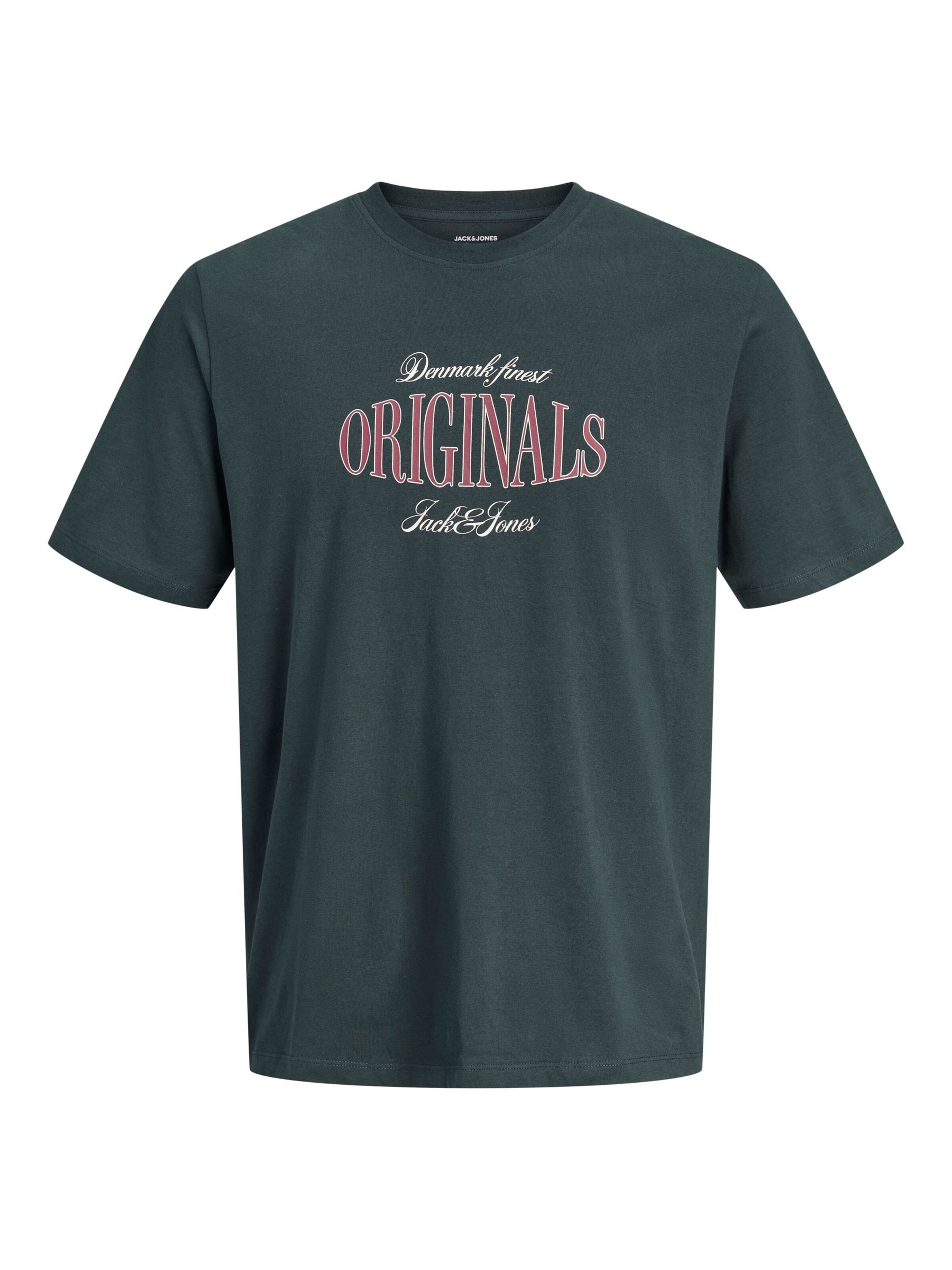 T-Shirt JACK & JONES en vert : devant