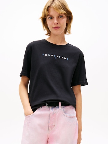 Tommy Jeans Μπλουζάκι σε μαύρο: μπροστά