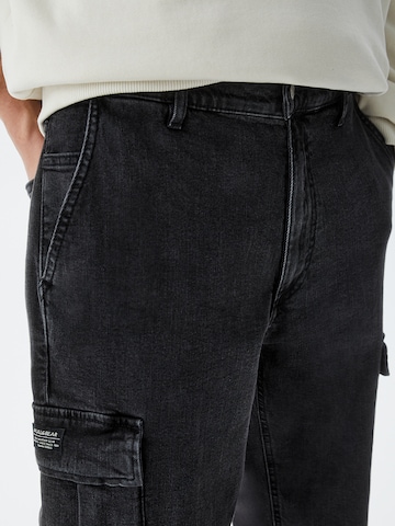 Regular Jeans cargo Pull&Bear en noir