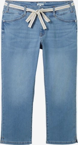 Coupe slim Jean Tom Tailor Women + en bleu : devant