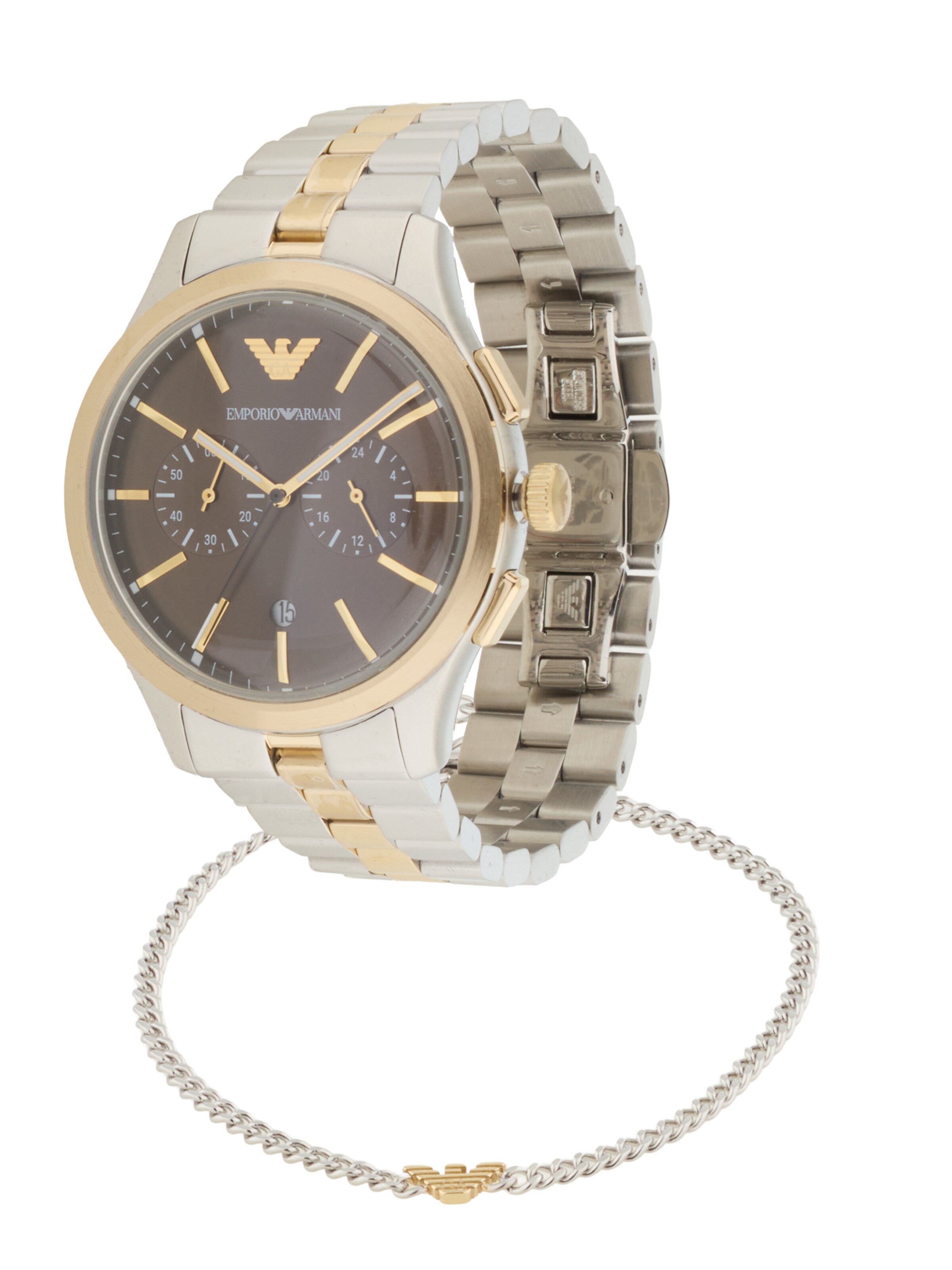 Emporio Armani Analoginen kello värissä hopea: etupuoli