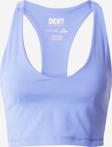 DKNY Performance Bygelfri Sportbehå i blå: framsida