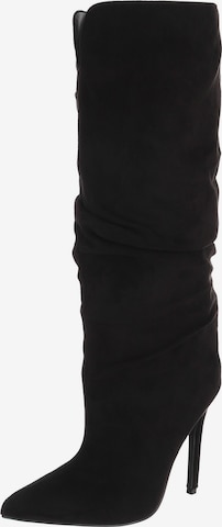 Ital-Design Stiefel in Schwarz: Vorderseite