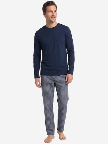 Hanro Pajamas long 'Night & Day' in Blue