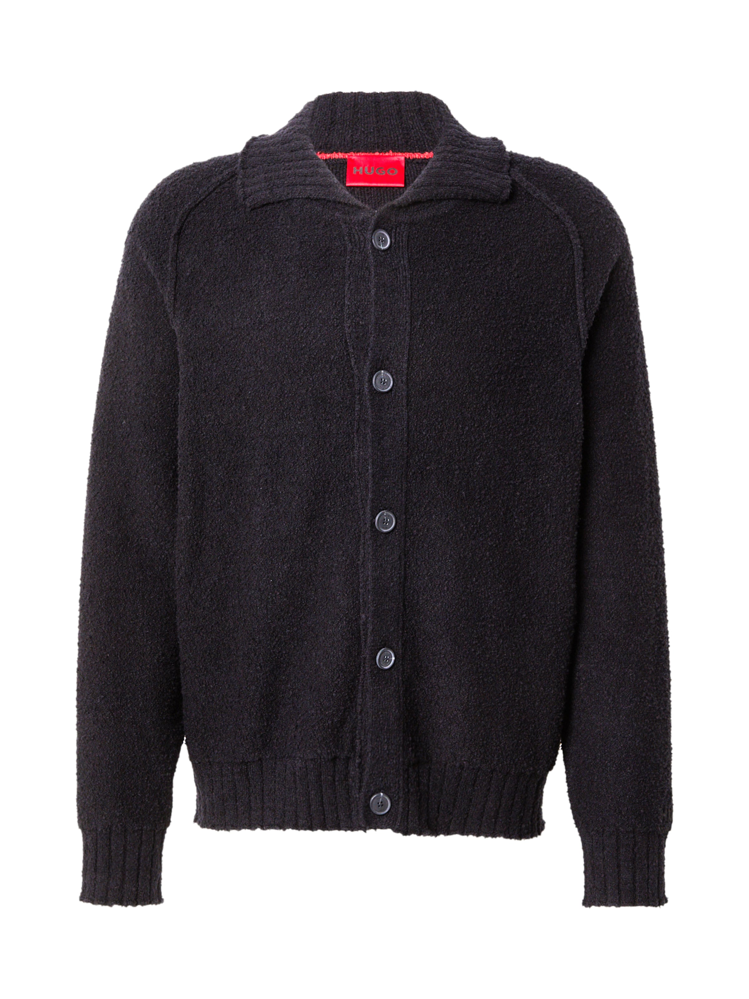 juoda HUGO Kardiganas 'San Joseph': priekis