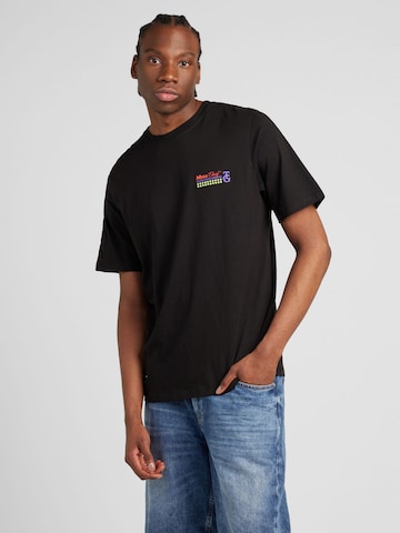 T-Shirt 'RECIPE' JACK & JONES en noir : devant