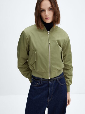 MANGO Between-Season Jacket 'Crush' in Green: front