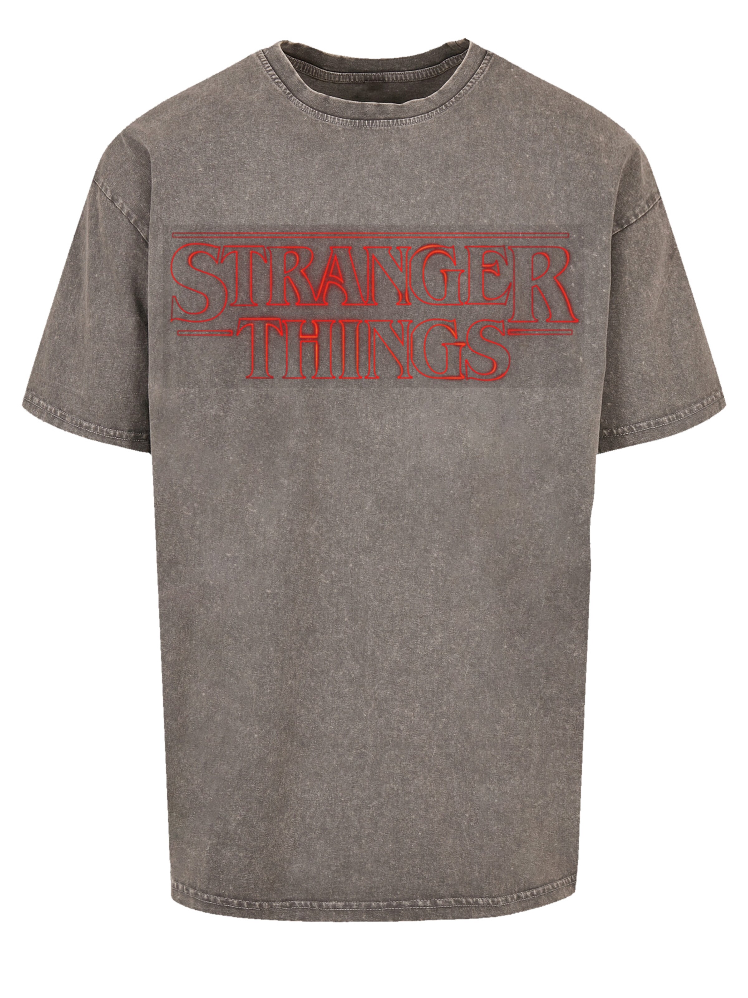 T-Shirt 'Stranger Things Netflix TV Series' F4NT4STIC en gris : devant