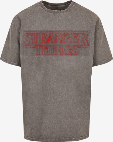 T-Shirt 'Stranger Things Netflix TV Series' F4NT4STIC en gris : devant