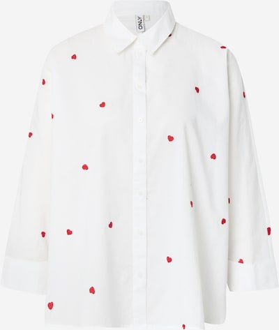 ONLY Bluza 'ONLNew Lina' u crvena / bijela, Pregled proizvoda