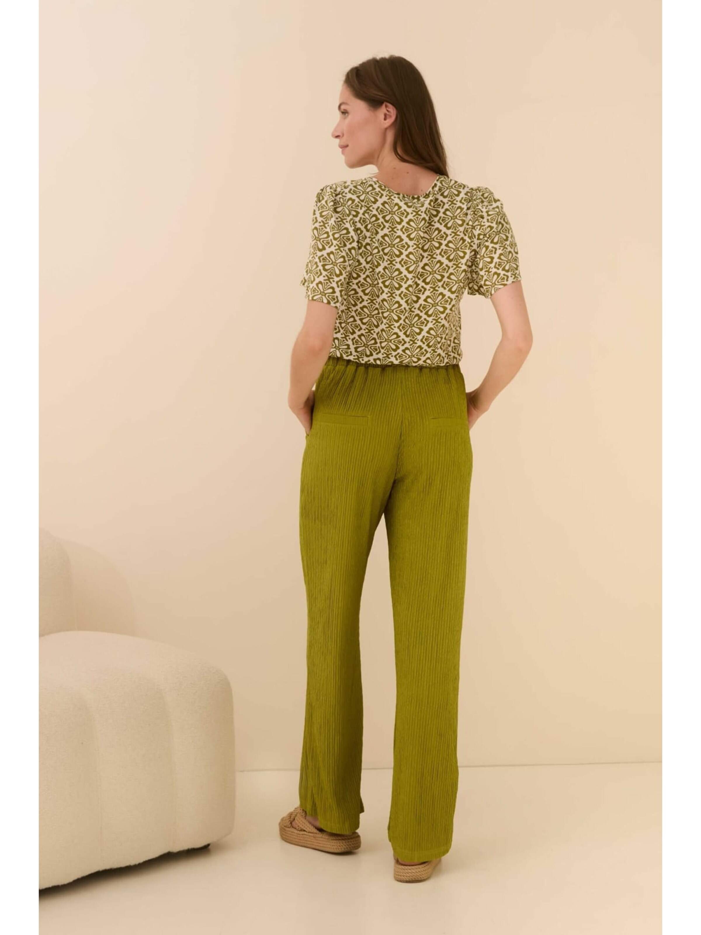 LOFTY MANNER Top 'QC03 - Blouse Bella' in Groen