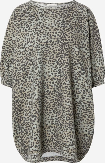 Megztinis be užsegimo iš Ragdoll LA, spalva – smėlio spalva / žalia / juoda, Prekių apžvalga